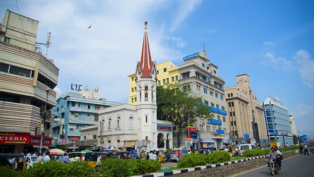 Vibrant street market Chennai - Affordable Tamil Nadu trip from Bhubaneswar