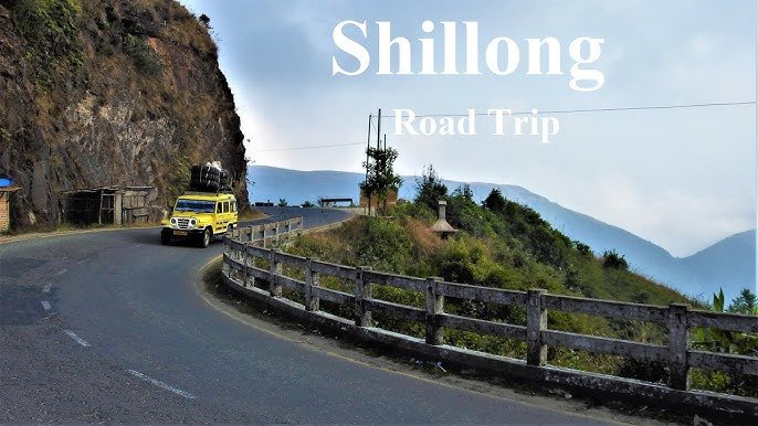 Tourist cab on the way to Shillong from Bhubaneswar